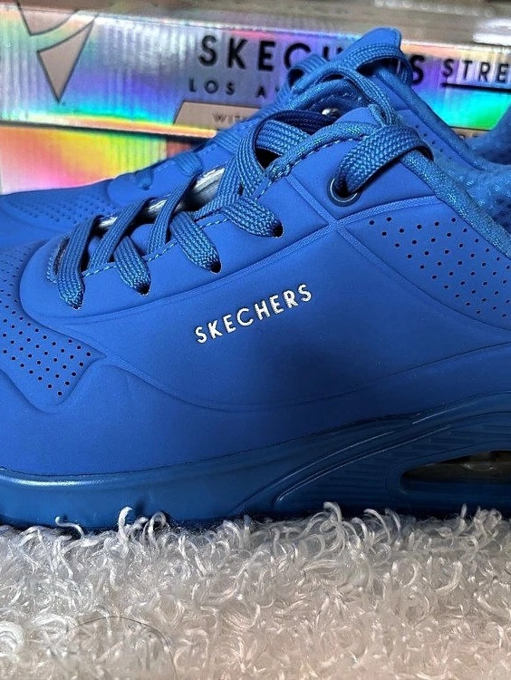 Skechers Uno-Night Shades Blue Sneakers US 9 Like New